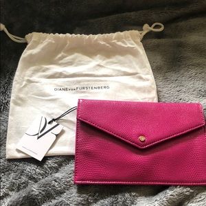 NWT Diane Von Furstenberg envelope clutch